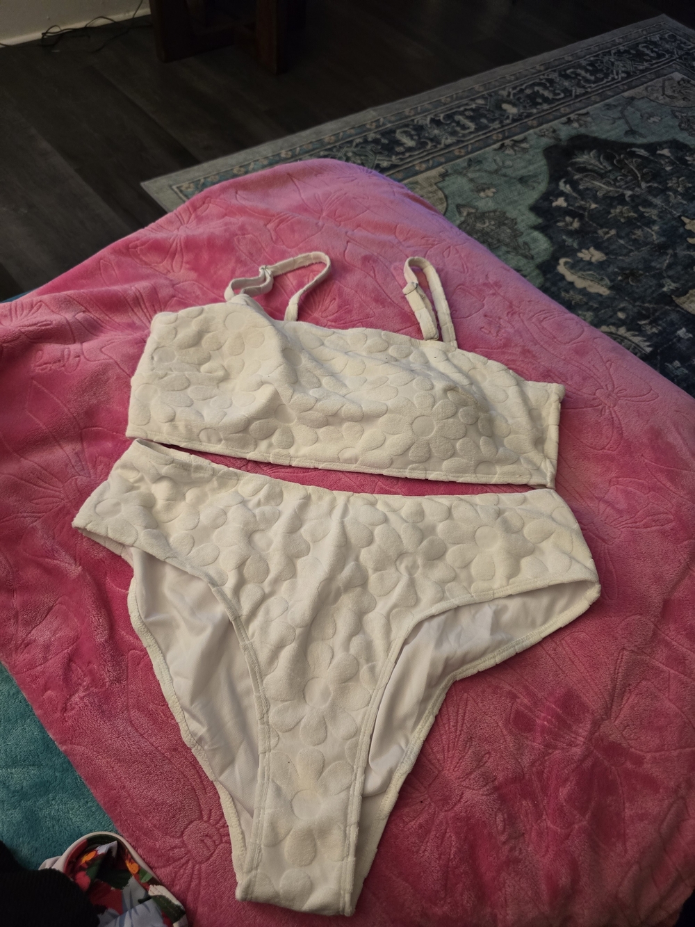 White 2 Peice Bathing Suit 2X